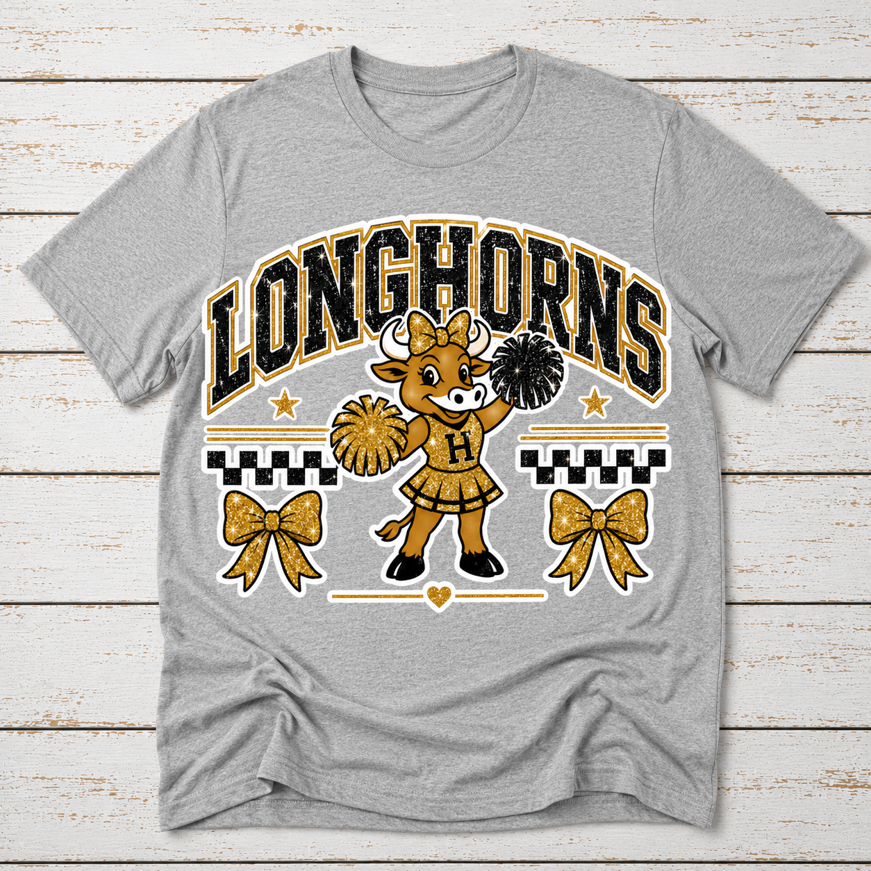 Checkered Bow Horns