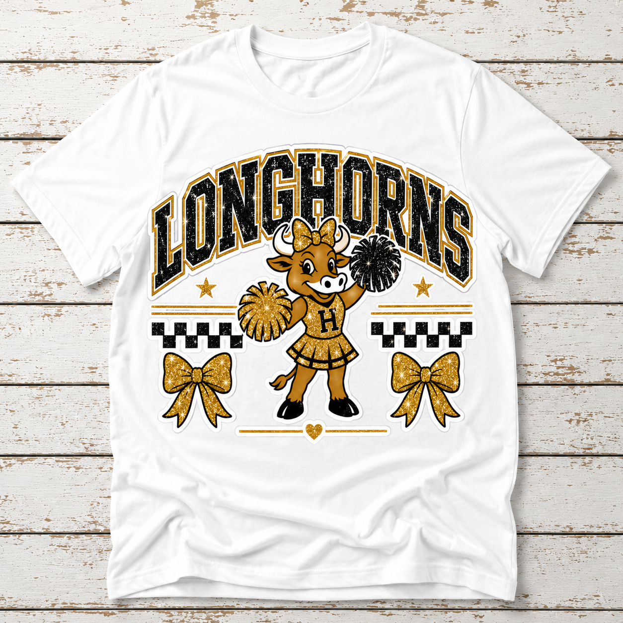 Checkered Bow Horns