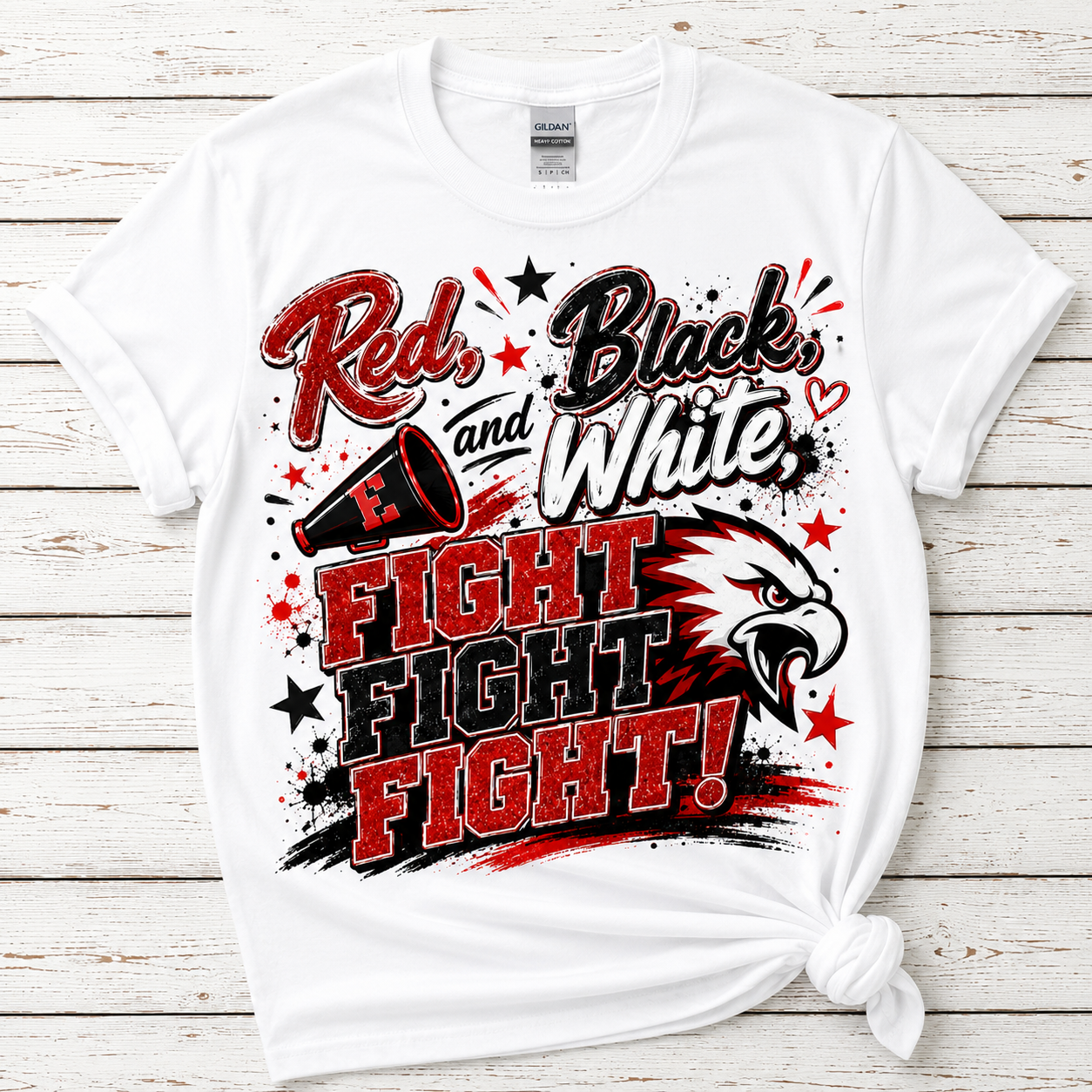 Red, Black, and White Fight!