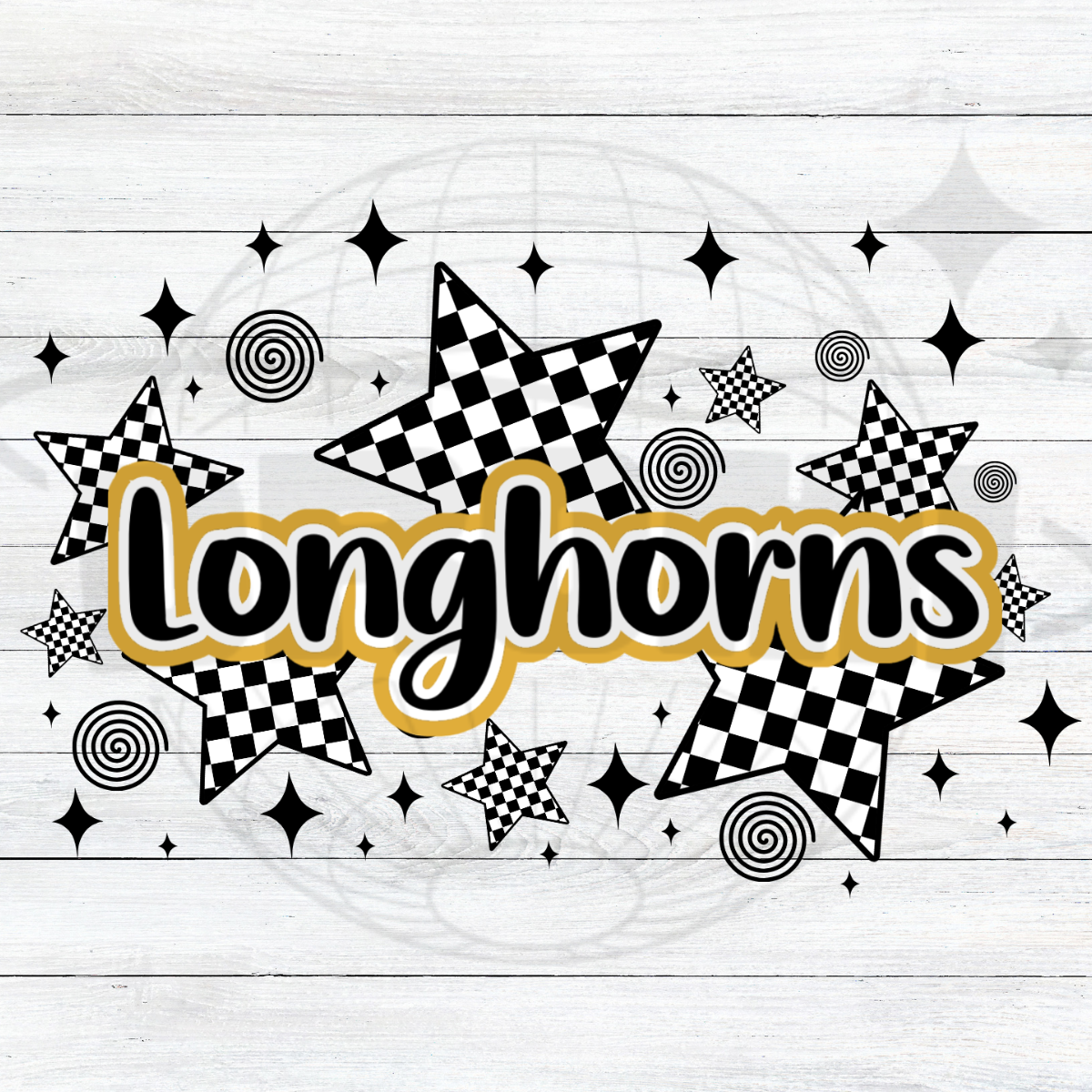 Checkered Stars Horns