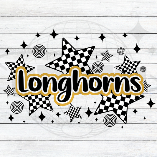 Checkered Stars Horns