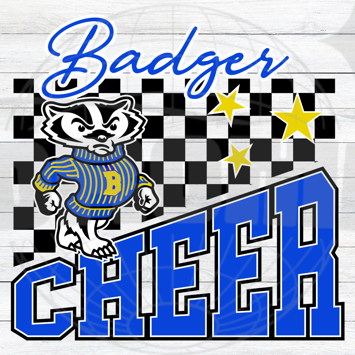 BADGER CHEER retro