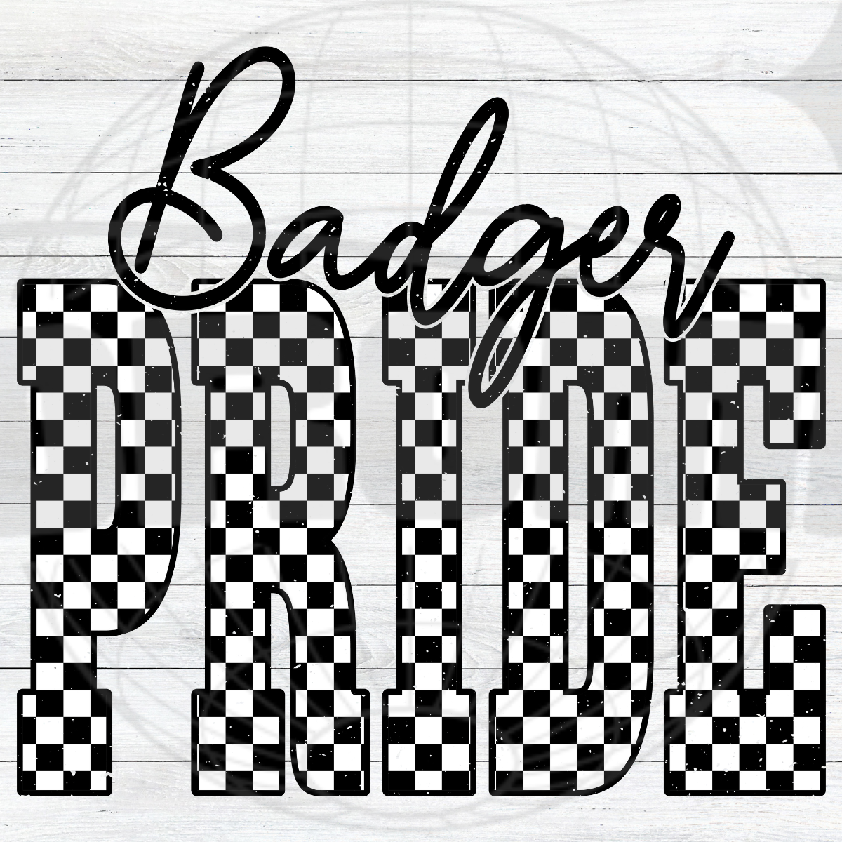 BADGER PRIDE CHECKERED
