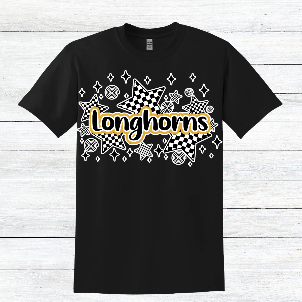 Checkered Stars Horns