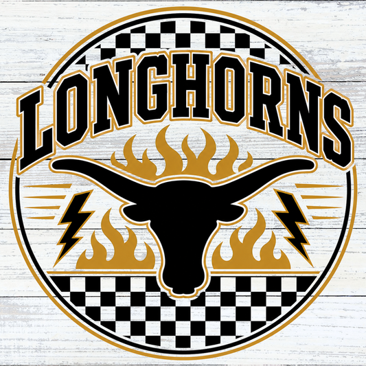 Checkered Circle Horns