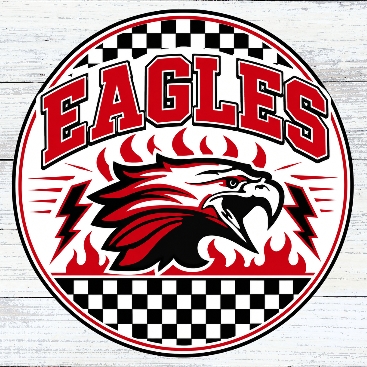 Checkered Circle Eagles